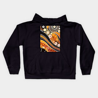 Explore the Cultural Depth: Australian Aboriginal Art and Unique Visual Traditions Kids Hoodie